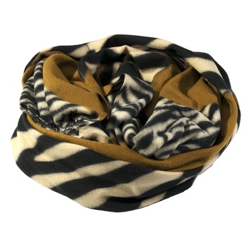 Дамски  шал кашмир  "Zebra" светло кафяв