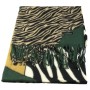 Дамски  шал кашмир  "Zebra" зелен