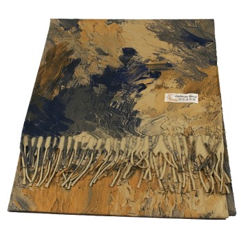 Дамски  шал кашмир  "Масло 2" охра