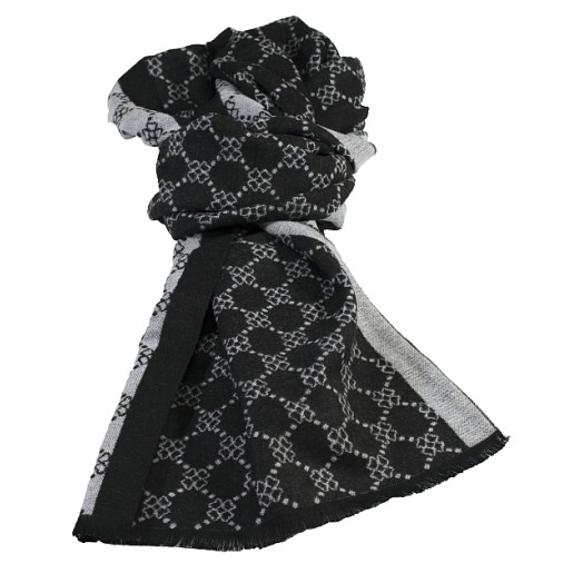Мъжки  шал вълна "Nikola" бял